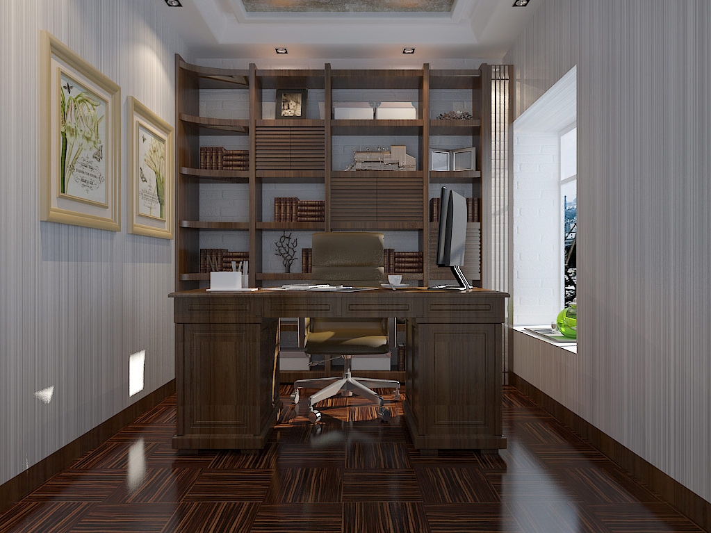 现代风格书房